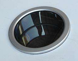 Floated double layers inspection window borosilicateglass 3.3 pipe silo boiler storage tank